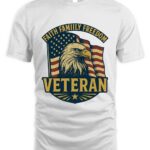 Faith Familly Freedom Vetaran While T-Shirt