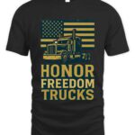 Honor Freedom Trucks Black T-Shirt