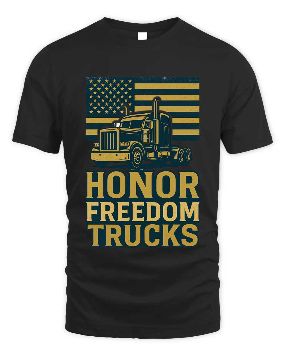 Honor Freedom Trucks Black T-Shirt