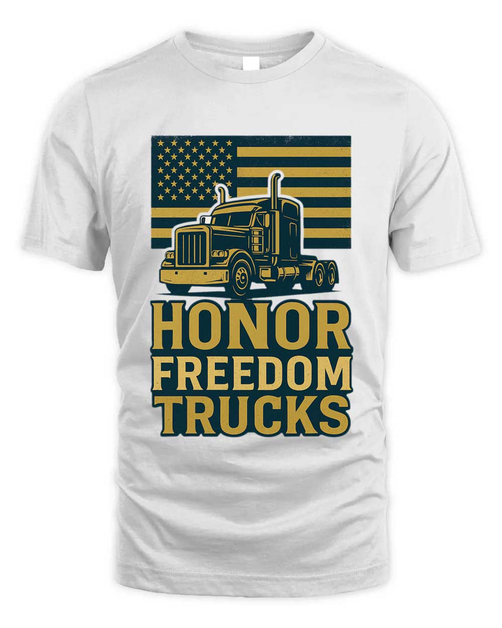 Honor Freedom Trucks While T-Shirt