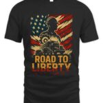 Road To Liberty Black T-shirt