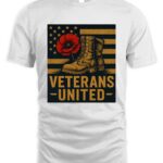Veterans United While T-shirt